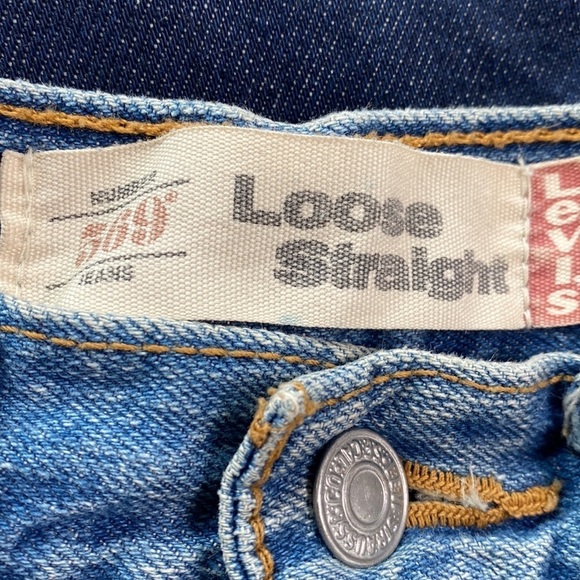 Levi’s 569 Loose High Waist Studded Jean Shorts Size 27 - Picture 8 of 8